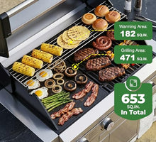 Brand-Man Built-In Gas Grill Head, 30-Inch 4-Burner Outdoor Kitchen Grill