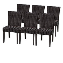 TK Classics TKC Venice Wicker Patio Dining Chairs Set of 6 Aruba