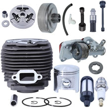 AFcBa 58mm Cylinder Piston Sprocket Rim Clutch Drum Oil with Spark Plug Filter Kit Fit for 070 Chainsaws Part 1106 020 1202 Replacement Parts