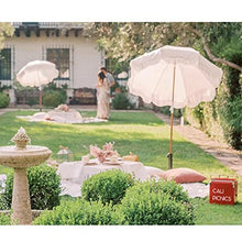 Garden Umbrella With Tilt Function, Large Market Table Umbrella, Sun Shade For Outdoor, Terrace, Balcony, Pool, Beach, Camping, Decoration, 2m, White