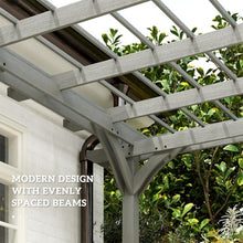 16x12ft Wooden Pergola,Outdoor Fir Wood Trellis for Climbing Vines, for Backyard, Patio, Garden