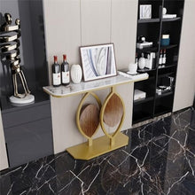 DINBOZ26X Living Room Table Sofa Side Table Metal Frame Dresser Entryway Decorative Table Office Coffee Bar Outdoor Side Table