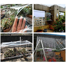 Clear Tarps Heavy Duty Waterproof PVC Transparent Tarpaulin Clear Vinyl, with Metal Grommets,for Greenhouse Plant Cover,0.3mm Clear Awning, for Covering Garden Plant Camping Supplies(Custom Size)
