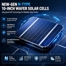 SECUPOE 120W Solar Panel Kit,Built-in 120Ah Battery,12V Outdoor Solar Power