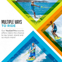 ZUP You Got This 2.0 Board All-in-One Kneeboard Wakeboard Wakeskate Wakesurf Board Blue
