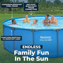 Bestway Steel Pro MAX 15’ x 48 Above Ground Swimming Pool, Pool Only, Blue
