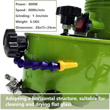 Portable Straight Bevel Edger Glass Edging Machine Electric Glass Edging Grinding Machine for 6-12mm Glass Polishing ( 12mm)
