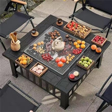 TEOYETTSF Outdoor Barbecue Stove Tea Boiling Table Detachable Grill Frame Courtyard Firewood