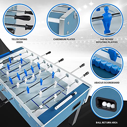 Garlando G-500 Foosball/Soccer Game Table Blue
