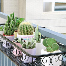 Balcony Hanging Flower Rack Storage Rack Rail Flowerpot Railing Shelf Balcony Rail Planter Shelf，D-30 * 20 * 12cm
