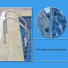 Etsuosy Pool Ladder Handrail, 304 Stainless Steel, Silver, 61 in Height, 20 in Width, Inground Swimming Pool Step Ladder
