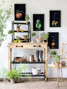 Park Hill Collection Garden Potting Cart Natural