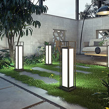KADELONG LED Outdoor Waterproof Lawn Lights Modern IP55 External House Yard Lamps Garden Deck Floor Mount Path Lights Landscape Porch Patio Pathway Outside Lighting Fixture,Chandelier Lighting, B