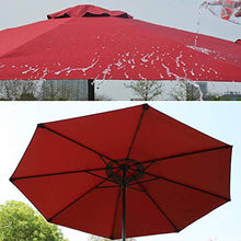 JOMRTS Parasol Beach Parasol 2.7M38mm Iron Rod, withSolid Ribs, Outdoor Sunshade Round Parasol with Hand Crank Umbrella, Canopy