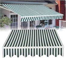WZUOPG Manual Retractable Awning Door Window Awning Shelter Outdoor Canopy Home Deck Canopy with Manual Crank Handle（Frame Included ）