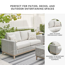 Signature Design by Ashley Seton Creek Outdoor Loveseat with Cushion