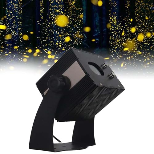 GUODDM Dynamic Firefly Projector Lamp, Christmas Outdoor Projector Lights, LED Landscape Light with Starry Lights, Ip65 Water & Adjustable Angle,for Holiday, Party, Arden, Patio Decor