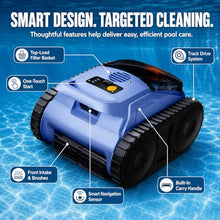 Robotic Pool Cleaner, Automatic Pool Vacuum with Wall Climbing, 190-Min Runtime, Cleans Floor, Walls, Waterline, Drain, Skimmer for Inground and Above Ground Pools Up to 2150 sq ft