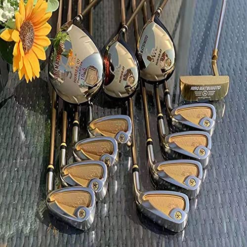 HCtyHMjy mumoto Men's Golf Clubs Carbon 3wood 8 Irons 1 Putter