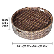 ERoomQ Luxury Floating Serving Tray Table Round,Pool Food Drink Tray,Versatile Floating Tray for Pools,Beach & Spa Hot Tub Accessories,Large Capacity (Yellow 80X80X15CM)