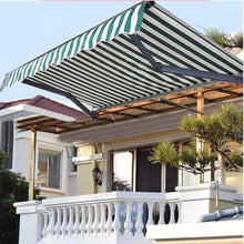 GFJYKDL Replacement Shade Fabric for Patio Umbrella Waterproof Polyester Canopy Cover for Balcony Retractable Awning Sun Shelter Material,Green-3.6x2.5m(12x8.2ft)