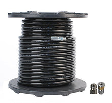 Schieffer Co. 3/8in. x 250ft. 4000 PSI Thermoplastic Sewer Jetter Hose with 8.0 Orifice Button Nose and Rotating Nozzles Clear