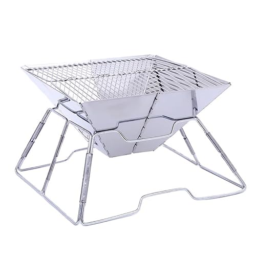 Outdoor Portable BBQ Grill Stainless Steel Folding Picnic Charcoal Barbecue Grills Home Camping Barbeque Tool
