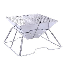 Outdoor Portable BBQ Grill Stainless Steel Folding Picnic Charcoal Barbecue Grills Home Camping Barbeque Tool