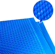 CFLNYC Rectangle Bubble Heating Cover, Anti Dust Solar Protective Swimming Pool Cover Outdoor Hot Tubs Supplies Accessories (Color : Blue, Size : 7X7m/23X23ft)