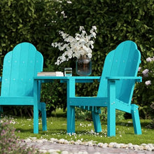 Wildridge Classic Deck Chair Tete-A-Tete, Aruba Blue - Outdoor Weather Resistant HDPE Furniture for Patio