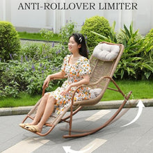 Rocking Patio Chairs, Anti Tipping Design Large Outdoor Rocking Chair, Suitable for Garden Porch Balcony Leisure Use(B,120 * 89 * 61cm)