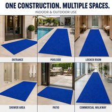 FloorTags Vinyl Mesh Mat 4' x 15', 1/2" Thick, Red