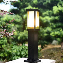 KADELONG Double Layer Glass Shade Lawn Lights E27 Exterior Floor Mount Yard Lamps Landscape Garden Outdoor Path Lights House Villa Pathway Driveway Waterproof Night Security Lamps,Chandelier Lighting