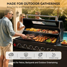 63" Modular Outdoor Kitchen Island,6-Burner 85,000 BTU Stainless Steel Propane Grill with Infrared Burner,Storage Cabinets,and Granite Countertop.Gas Grill for Backyard & Patio BBQ.