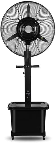 DFEDHF Powerful fan Fan Misting Spray Humidifier Quiet Tower Atomization Commercial Vertical Oscillating Fan Industrial Rotating Mobile Cooling 3 Speed 43L Water Tan Spray