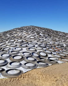 Farm Plastic Supply String Reinforced Silage Cover Black/White 6 Mil 66' x 75'