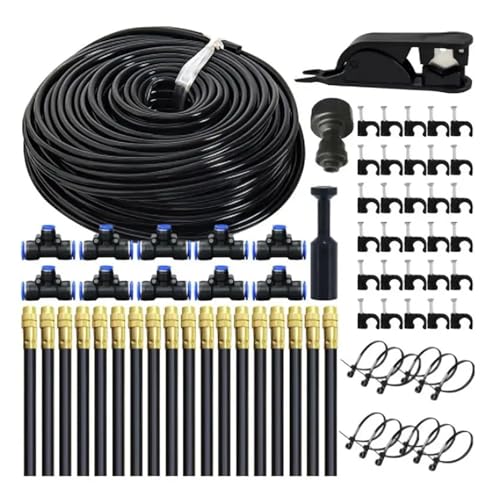 HUIZHUGS Ship Accessories 5-20M DIY Free Bending Universal Spray Kit Patio Misting Cooling Humidification Sprayer Garden Flowers Plant Irrigation Accessories(20M)