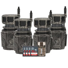 Stealth Cam Revolver 36MP Cellular Trail Camera 4-Pack with 32GB Memory Cards