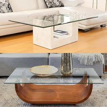 SXKJQER Rectangle/Square 8mm Thick Flat Edge Tempered Radius Corner Glass Table Top, Clear Tempered Glass Table Top, Multipurpose for Dining Table, Coffee Table, Restaurant Table(100x60cm)