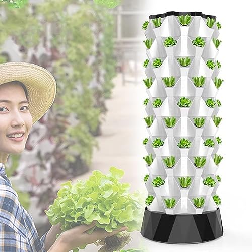 ZXSYYDS Vertical Hydroponic Indoor Growing System, Hydroponic Tower Growing Sytem, Garden Tower Hydroponic Growing Kit for Indoor Gardening, Fruits and Vegetables,6floors