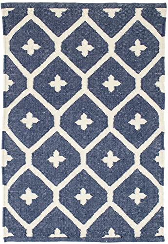 Dash & Albert Elizabeth Indoor/Outdoor Area Rug 5' x 8' Navy