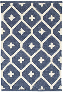 Dash & Albert Elizabeth Indoor/Outdoor Area Rug 6' x 9' Navy