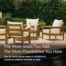 Honeycomb Outdoor Edisto Modular Patio Chair with Deep Seat Cushion