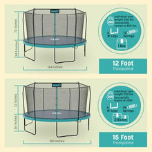 Skywalker Trampolines 12 FT Round Trampoline with Safety Enclosure Teal