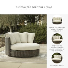 Signature Design by Ashley Kimora Outdoor Swivel Lounge Chair with Cushion