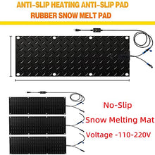 Outdoor Heated Stair Treads, Anti-Slip Step Mat, Heated Snow Melting Mats, for Outdoor Snow Removal,76.2x152.4cm
