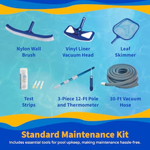 Blue Wave Belize 27-Feet Round 52-Inch Deep 6-Inch Top Rail Metal Wall Swimming Pool Package