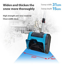 BLACKTK Electric snowblower with Rechargeable Battery, Household Snow Sweeper with Wheels for greenhouses, Factories, Urban Roads, Yards, School Yards
