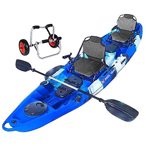 Reel Yaks Tandem Fishing Angler Kayak 12.5’ Blue