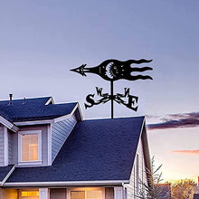 Weather Vane for Garden Sun and Moon Stainless Steel Weathervane All Steel Construction Outdoor Farm Wind Vane Roof Decoration (Style 5) (Style 1)